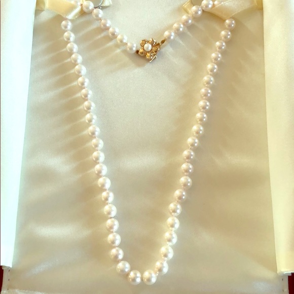 Zales Jewelry - 🎉HP🎉Genuine Cultured Pearl Necklace w/14k Clasp